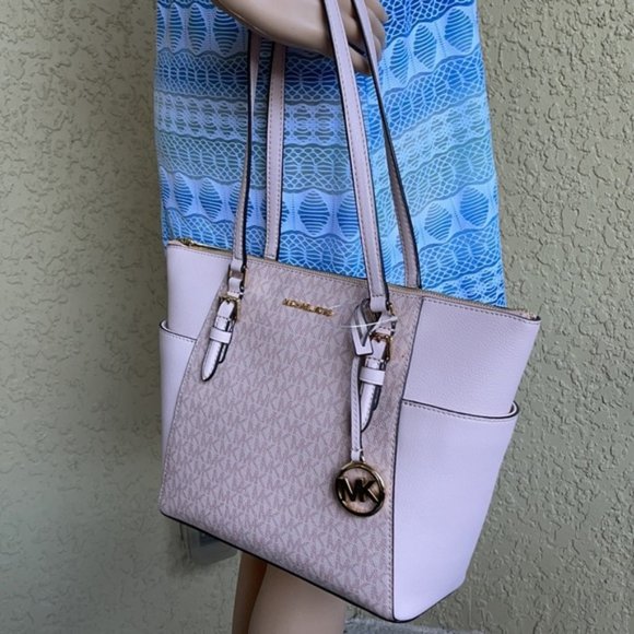 MICHAEL KORS Charlotte Large Top Zip Tote Ballet - Picture 12 of 16